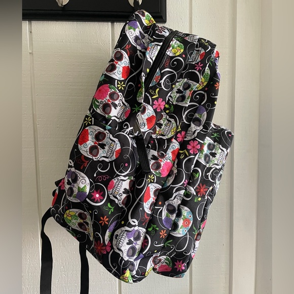 TRANS BY JANSPORT Supermax Backpack Sugar Skull - Picture 5 of 8